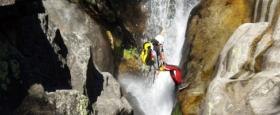 Rappel en barranco